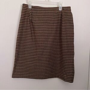 Vintage Briggs Houndstooth Pencil Skirt Size 10